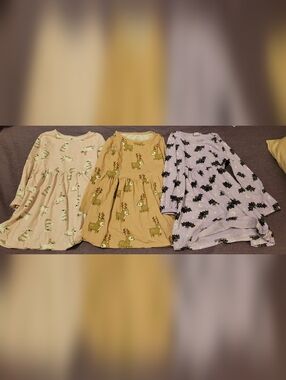 5t bundle of girls long sleeve dresses